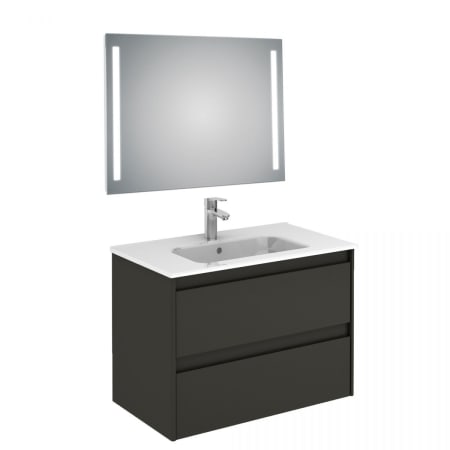 A large image of the WS Bath Collections Ambra 80 Pack 1 S03 Gloss Anthracite
