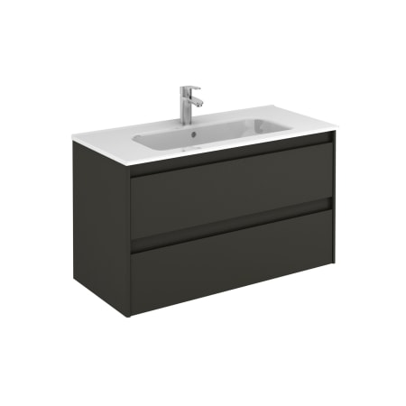 A large image of the WS Bath Collections Ambra 100 Gloss Anthracite