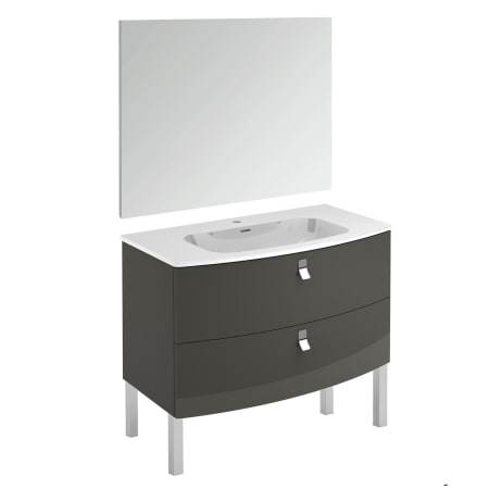 A large image of the WS Bath Collections Rondo 100F Pack 1 Anthracite