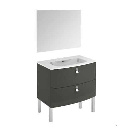 A large image of the WS Bath Collections Rondo 80F Pack 1 Anthracite