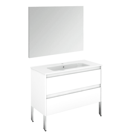 A large image of the WS Bath Collections Ambra 100F Pack 1 Gloss White
