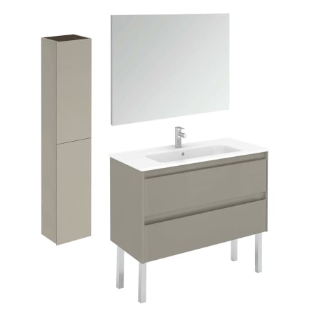A large image of the WS Bath Collections Ambra 100F Pack 2 Matte Sand
