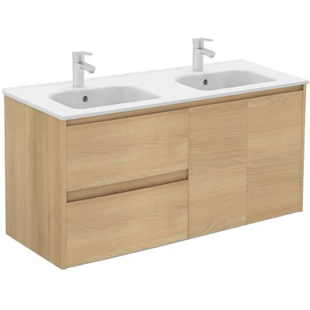 A large image of the WS Bath Collections Ambra 120 DBL Nordic Oak