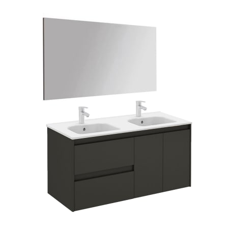 A large image of the WS Bath Collections Ambra 120 DBL Pack 1 Gloss Anthracite