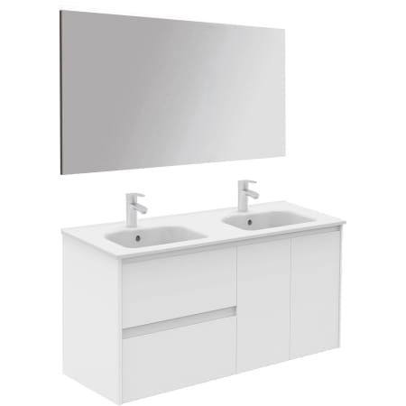 A large image of the WS Bath Collections Ambra 120 DBL Pack 1 Gloss White