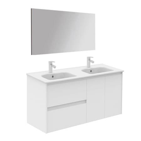 A large image of the WS Bath Collections Ambra 120 DBL Pack 1 Matte White