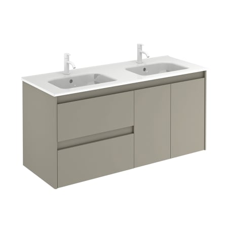 A large image of the WS Bath Collections Ambra 120 DBL Matte Sand