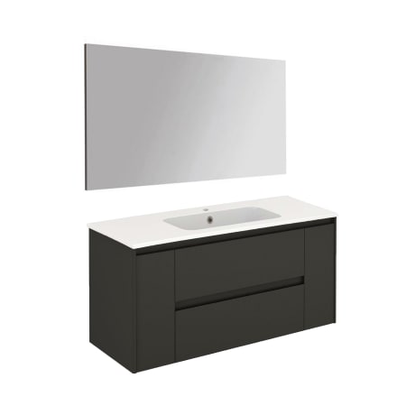 A large image of the WS Bath Collections Ambra 120 Pack 1 Gloss Anthracite