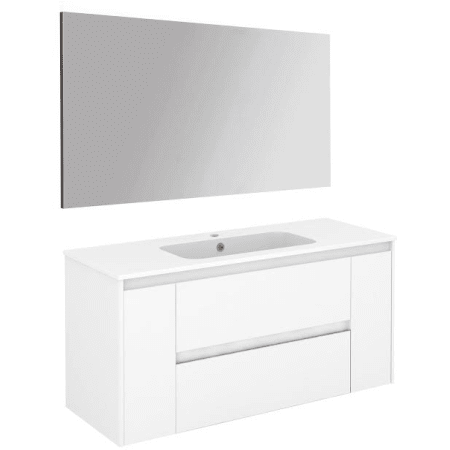 A large image of the WS Bath Collections Ambra 120 Pack 1 Gloss White