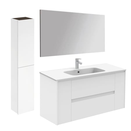 A large image of the WS Bath Collections Ambra 120 Pack 2 Matte White