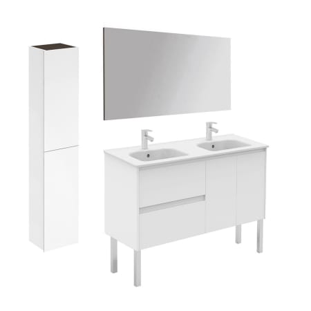 A large image of the WS Bath Collections Ambra 120F DBL Pack 2 Matte White
