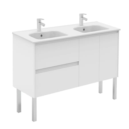 A large image of the WS Bath Collections Ambra 120F DBL Matte White