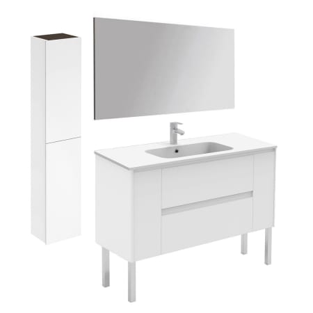 A large image of the WS Bath Collections Ambra 120F Pack 2 Matte White