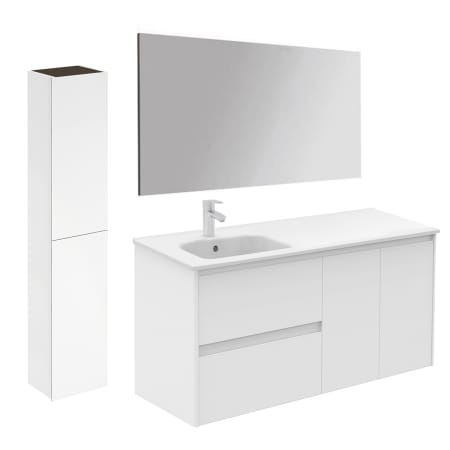 A large image of the WS Bath Collections Ambra 120L Pack 2 Matte White