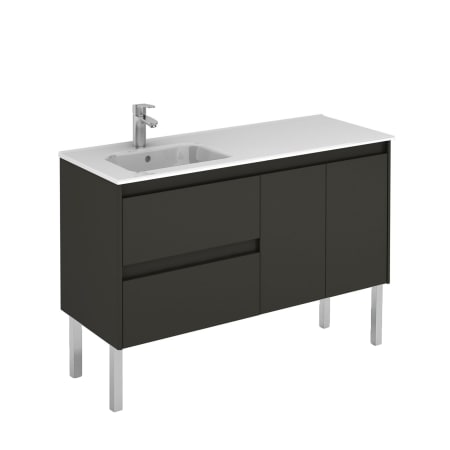 A large image of the WS Bath Collections Ambra 120LF Gloss Anthracite