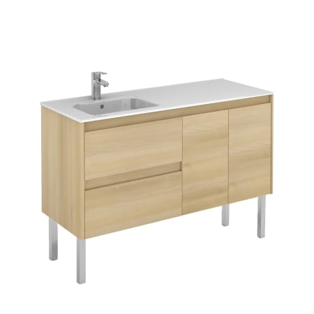 A large image of the WS Bath Collections Ambra 120LF Nordic Oak