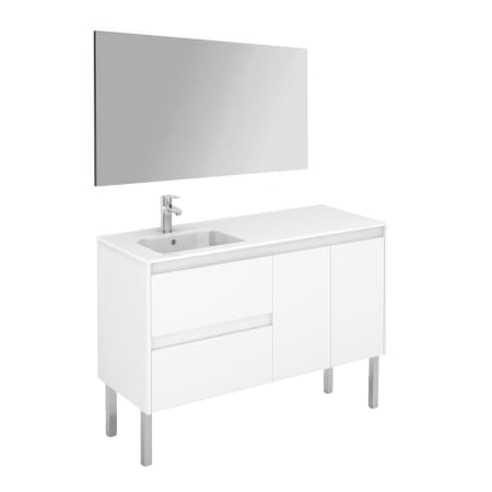A large image of the WS Bath Collections Ambra 120LF Pack 1 Gloss White