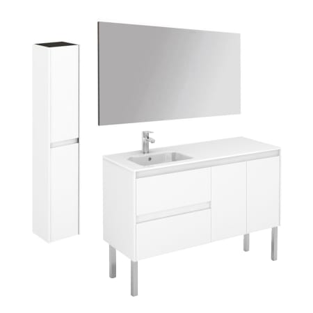 A large image of the WS Bath Collections Ambra 120LF Pack 2 Gloss White