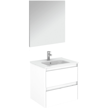 A large image of the WS Bath Collections Ambra 60 Pack 1 Gloss White