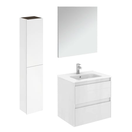 A large image of the WS Bath Collections Ambra 60 Pack 2 Matte White