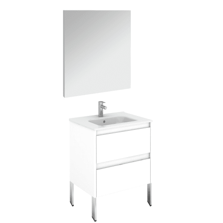 A large image of the WS Bath Collections Ambra 60F Pack 1 Gloss White