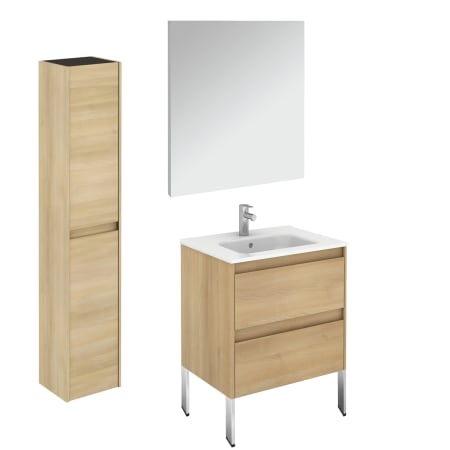 A large image of the WS Bath Collections Ambra 60F Pack 2 Nordic Oak