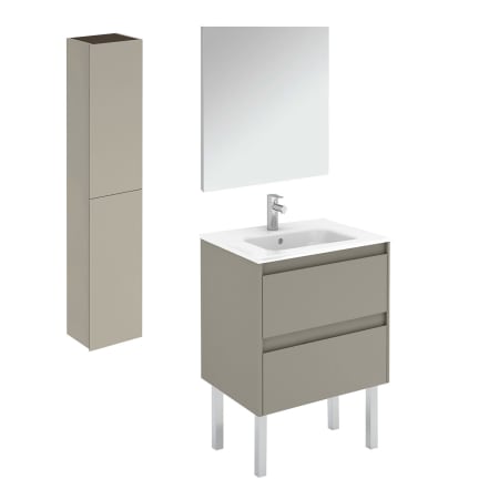 A large image of the WS Bath Collections Ambra 60F Pack 2 Matte Sand