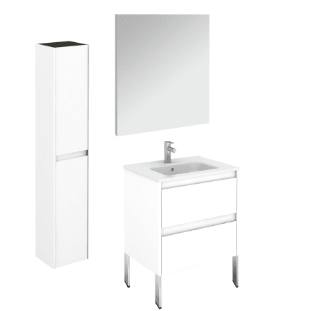 A large image of the WS Bath Collections Ambra 60F Pack 2 Gloss White