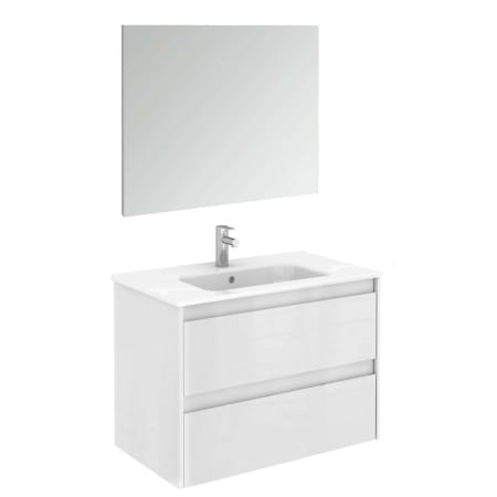 A large image of the WS Bath Collections Ambra 80 Pack 1 Matte White