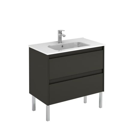 A large image of the WS Bath Collections Ambra 80F Gloss Anthracite
