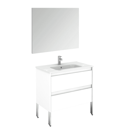 A large image of the WS Bath Collections Ambra 80F Pack 1 Gloss White