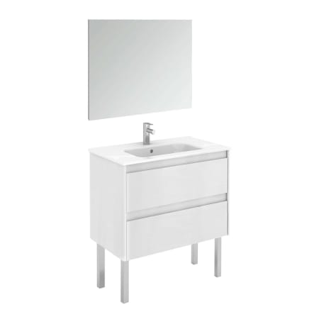A large image of the WS Bath Collections Ambra 80F Pack 1 Matte White