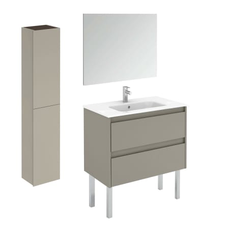 A large image of the WS Bath Collections Ambra 80F Pack 2 Matte Sand
