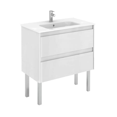 A large image of the WS Bath Collections Ambra 80F Matte White