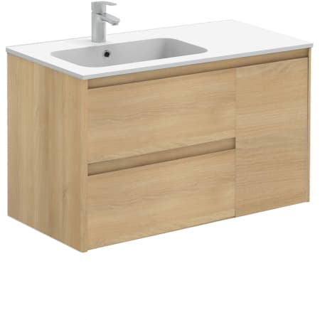 A large image of the WS Bath Collections Ambra 90 Nordic Oak