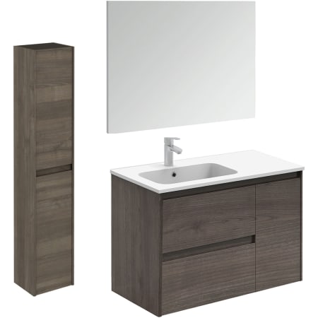 A large image of the WS Bath Collections Ambra 90 Pack 2 Samara Ash