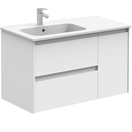 A large image of the WS Bath Collections Ambra 90 Gloss White