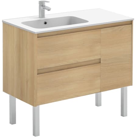A large image of the WS Bath Collections Ambra 90F Nordic Oak