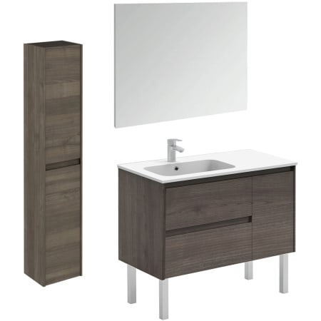 A large image of the WS Bath Collections Ambra 90F Pack 2 Samara Ash
