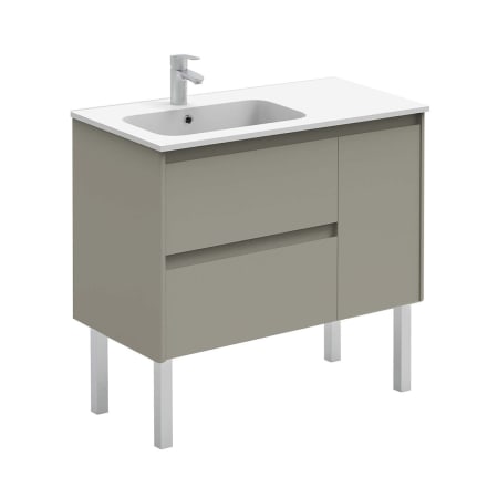 A large image of the WS Bath Collections Ambra 90F Matte Sand