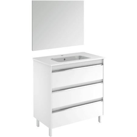 A large image of the WS Bath Collections Belle 80 Pack 1 Gloss White
