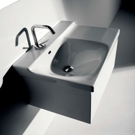 A large image of the WS Bath Collections Buddy 3402+9107 Ceramic White