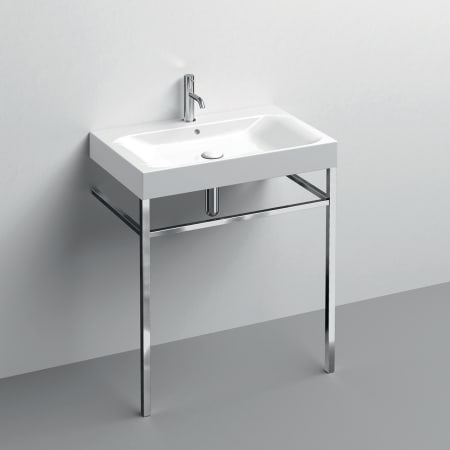 A large image of the WS Bath Collections 3532+9121K1 Glossy White / Polished Chrome