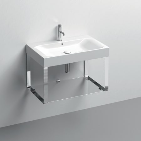 A large image of the WS Bath Collections 3532+9125K1 Glossy White / Polished Chrome