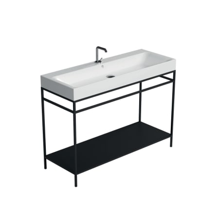 A large image of the WS Bath Collections 3534+9245.31 Glossy White / Matte Black