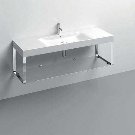 A large image of the WS Bath Collections 3535+9128K1 Glossy White / Polished Chrome