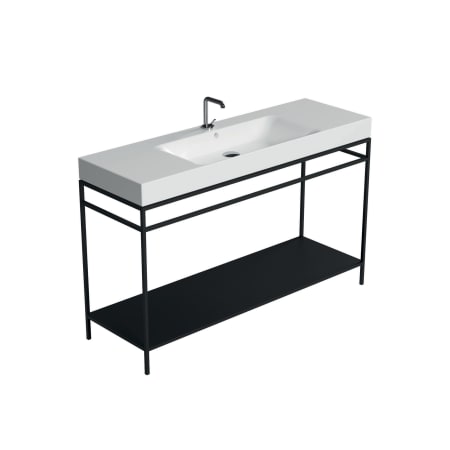A large image of the WS Bath Collections 3535+9246.31 Glossy White / Matte Black