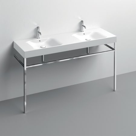 A large image of the WS Bath Collections 3536+9124K1 Glossy White / Polished Chrome