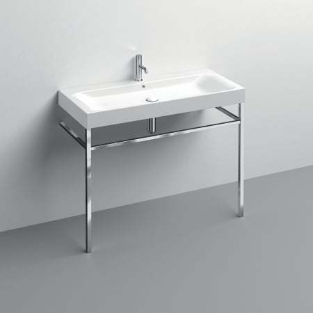 A large image of the WS Bath Collections 3583+9152K1 Glossy White / Polished Chrome