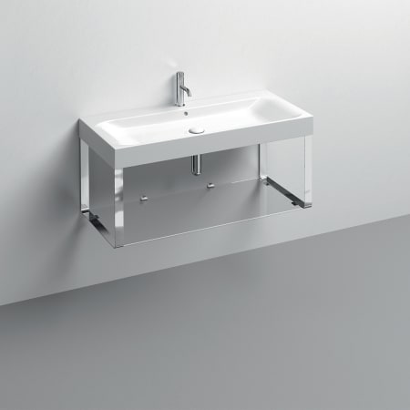A large image of the WS Bath Collections 3583+9153K1 Glossy White / Polished Chrome